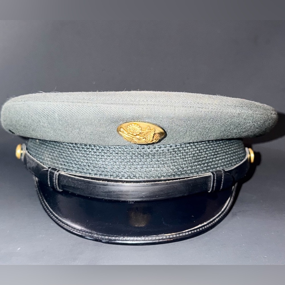 U.S. Army Military Wool Service Cap Wool Serge AG-44 Hat Vietnam Era Size 7